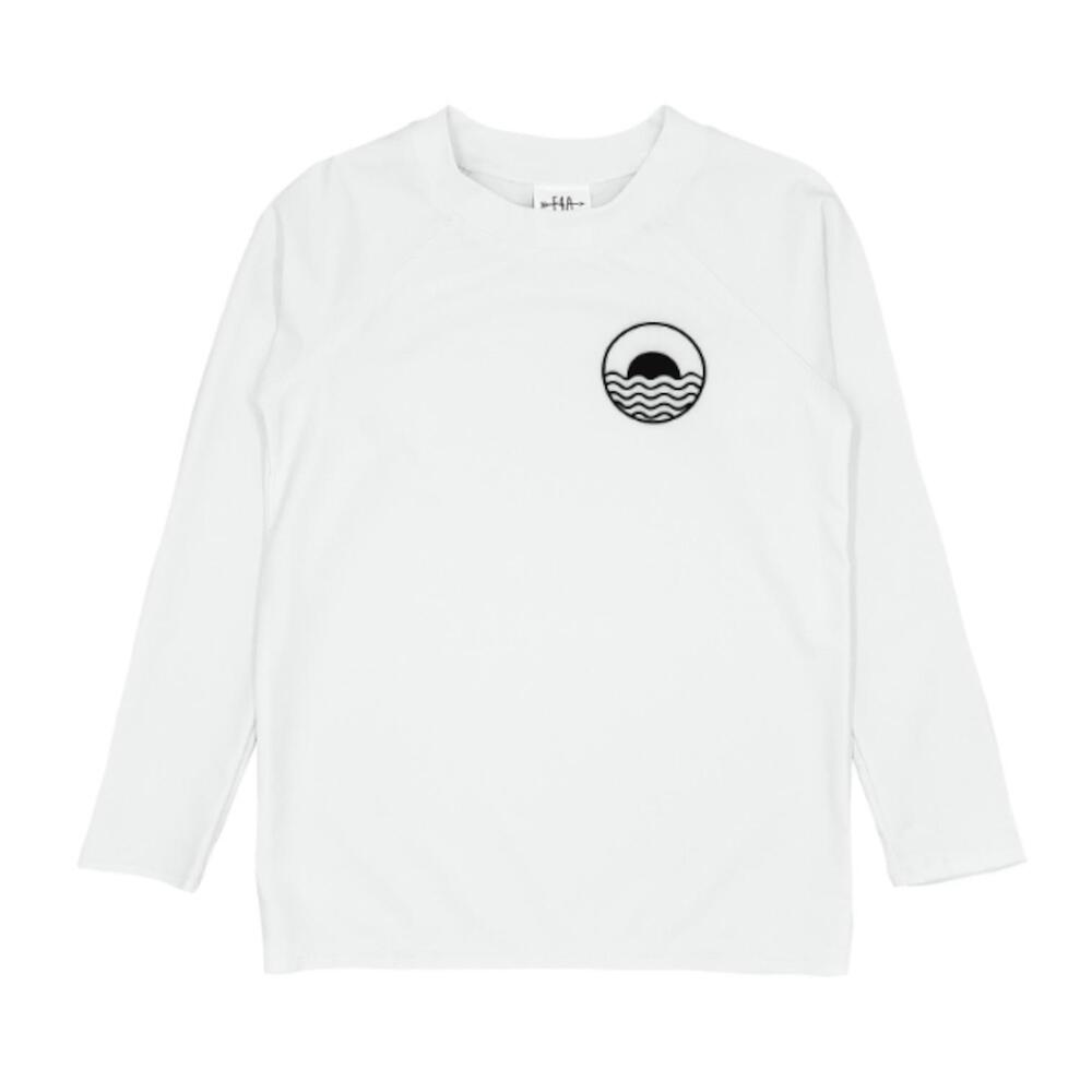 NEW FEATHER 4 ARROW kids' icon long sleeve rashguard in white